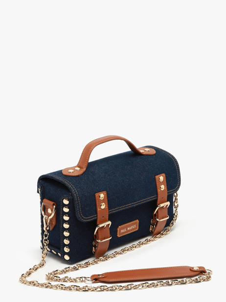 Cross Body Tas Denim Brut Paul marius Blauw denim brut ARTI2DEB ander zicht 1